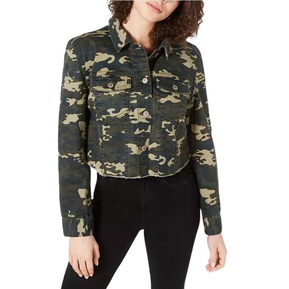 Tinseltown Love Fire Camo Cropped Jacket - Picture 10 of 10